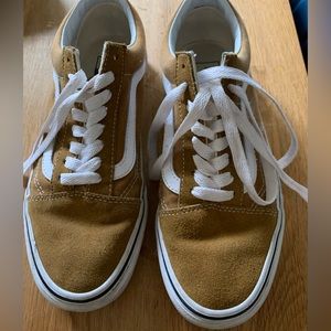 Vans women’s size 8. Camel color, lightly used, but good condition